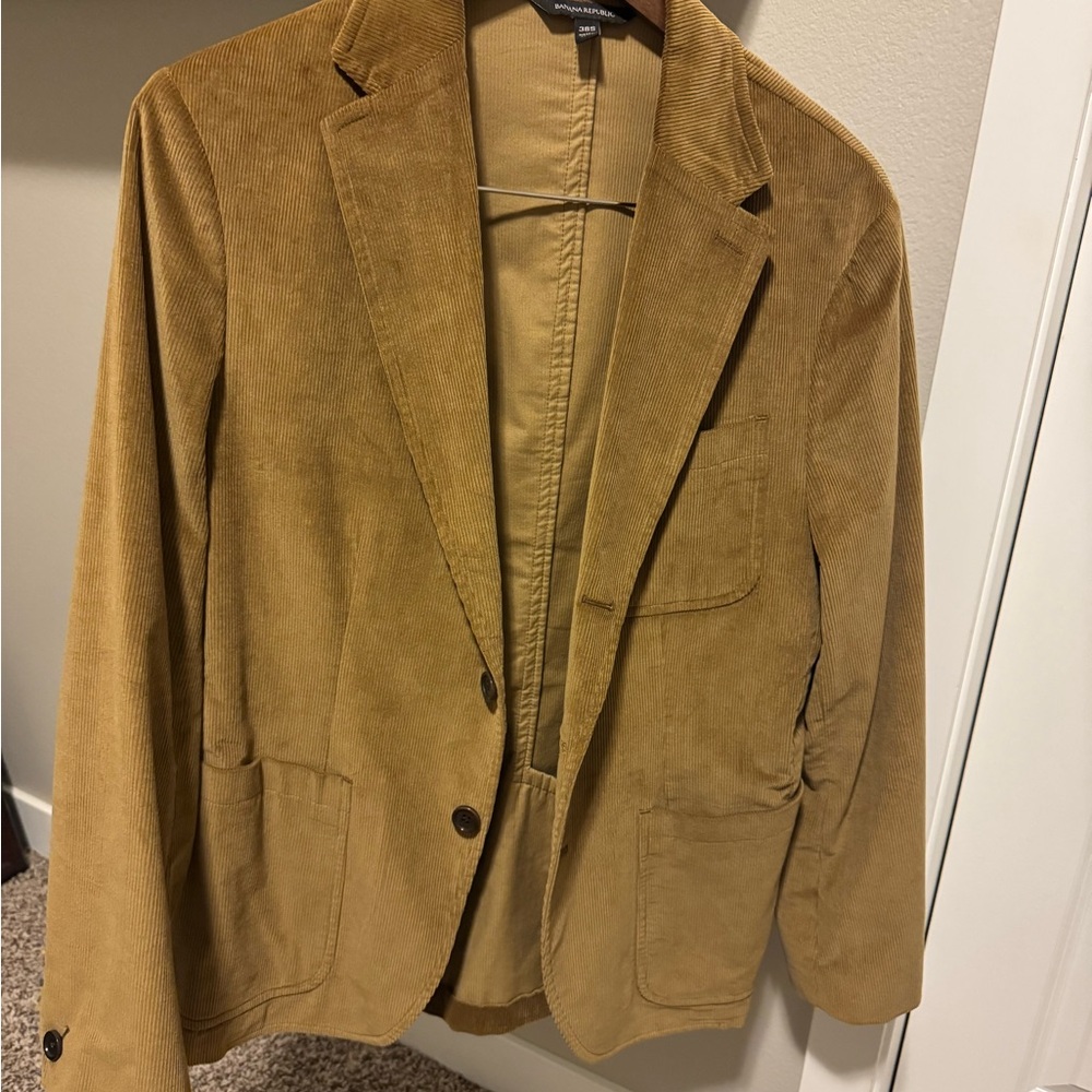 Banana Republic Camel Corduroy Blazer